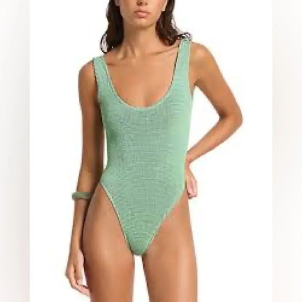 Kendall & Kylie Mint Green Textured Swimsuit Large Fitted NWOT